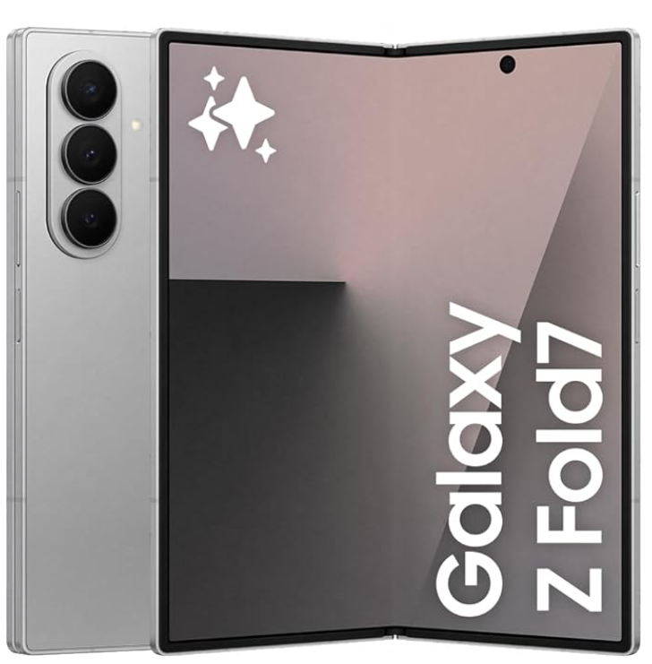 Samsung Galaxy Z Fold7 [AU Version], Al Phone, Silver Shadow, Thin and Light Foldable Design, Large Screen for Multitasking, 200 MP Camera, 256GB Storage, 12GB Memory, 4400 mAh Battery