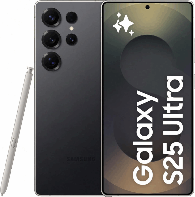 Samsung Galaxy S25 Ultra [AU Version], AI Smartphone, Galaxy AI, Android Smarphone, 12 GB Memory, 512 GB, 200 MP Camera, S Pen, Long Battery Life, Titanium Black